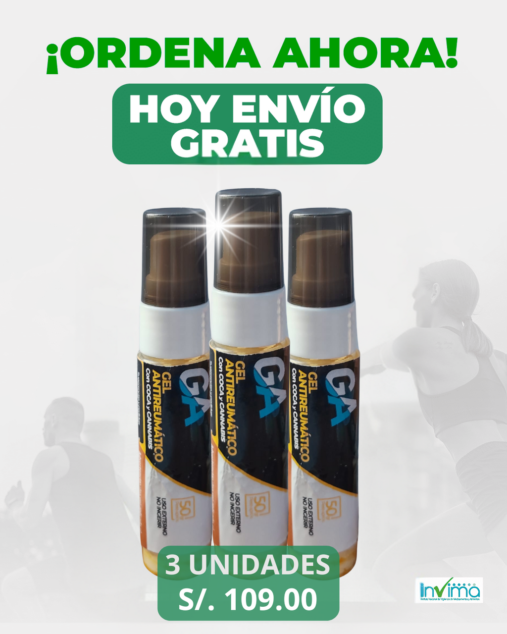 GEL ANTIRREUMÁTICO - Aceite de cannabis y coca